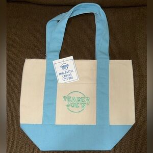 Trader Joe’S I Tote I Mini I Pastel-Blue